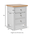 Farrow Bedside Table - Size guide