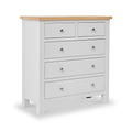 Farrow Grey 2 Over 3 Chest Of Drawers from Roseland Furniture - Angle view