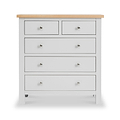 Farrow Grey 2 Over 3 Chest Of Drawers from Roseland Furniture - Front view