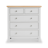 Farrow Grey 2 Over 3 Chest Of Drawers from Roseland Furniture - Front view