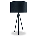 Houston Matt Black Metal Tripod Table Lamp from Roseland