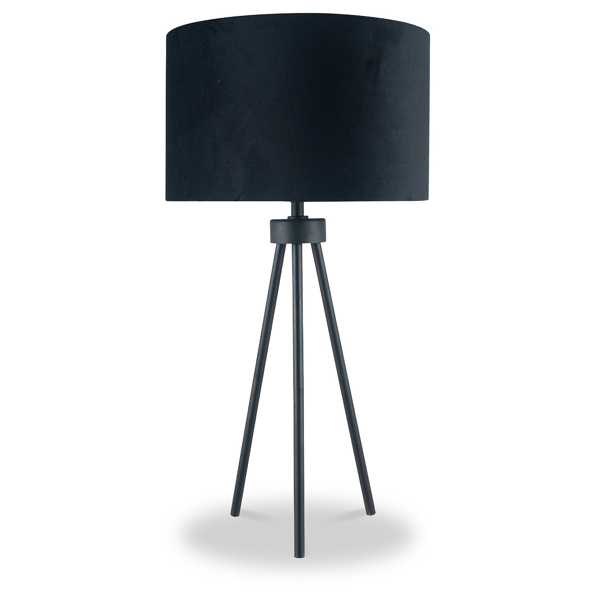 Houston Matt Black Metal Tripod Table Lamp from Roseland