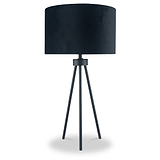 Houston Matt Black Metal Tripod Table Lamp from Roseland