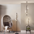 Blair Smoked Glass Ball and Black Metal Table Lamp lifestyle