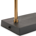 Zeta Matt Black and Antique Brass Table Lamp