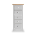 Farrow Grey 5 Drawer Tallboy Chest