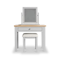 Farrow Grey Dressing Table Set with mirror and stool