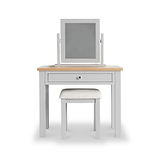 Farrow Grey Dressing Table Set with mirror and stool