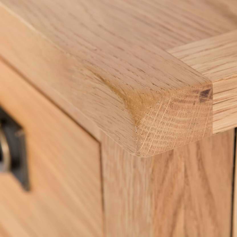 Surrey Oak Mini Sideboard with Two Drawers | Rustic Oak | Roseland