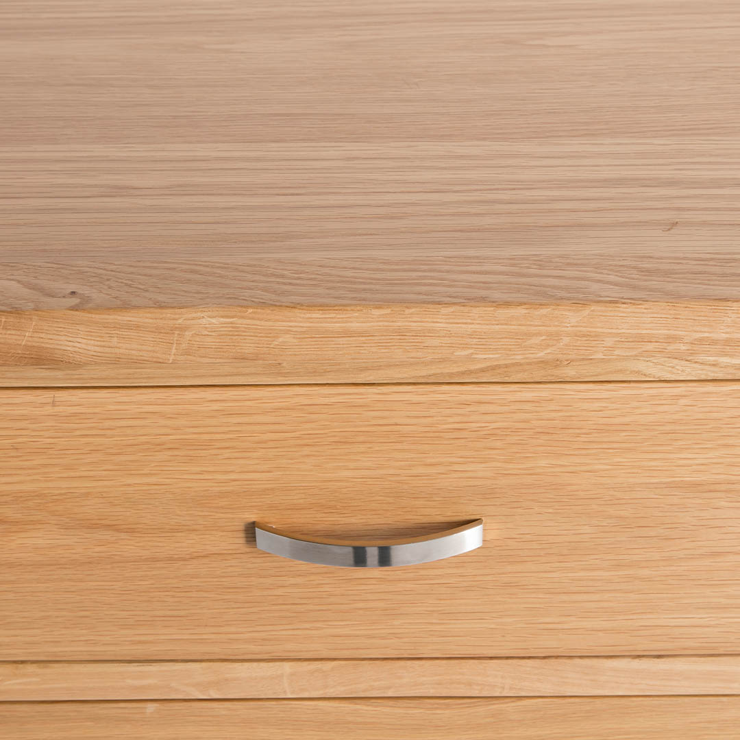 London Oak 5 Drawer Chest
