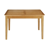 Alba Oak 120-160cm Extending Table - closed