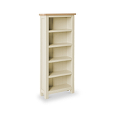 Farrow Cream Narrow Bookcase from Roseland Furniture