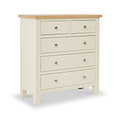 Farrow Cream 2 Over 3 Chest Of Drawers from Roseland Furniture - angle view