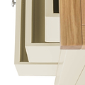 Farrow Cream 2 Over 3 Chest Of Drawers from Roseland Furniture - close up of drawers