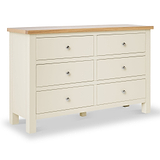 Farrow Cream 6 Drawer Bedroom Chest from Roseland Furniture