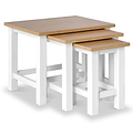 Farrow White Nest of 3 Tables