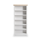 Farrow White Large Bookcase with 6 shelves