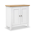 Farrow White Mini Cupboard from Roseland Furniture - Angle View