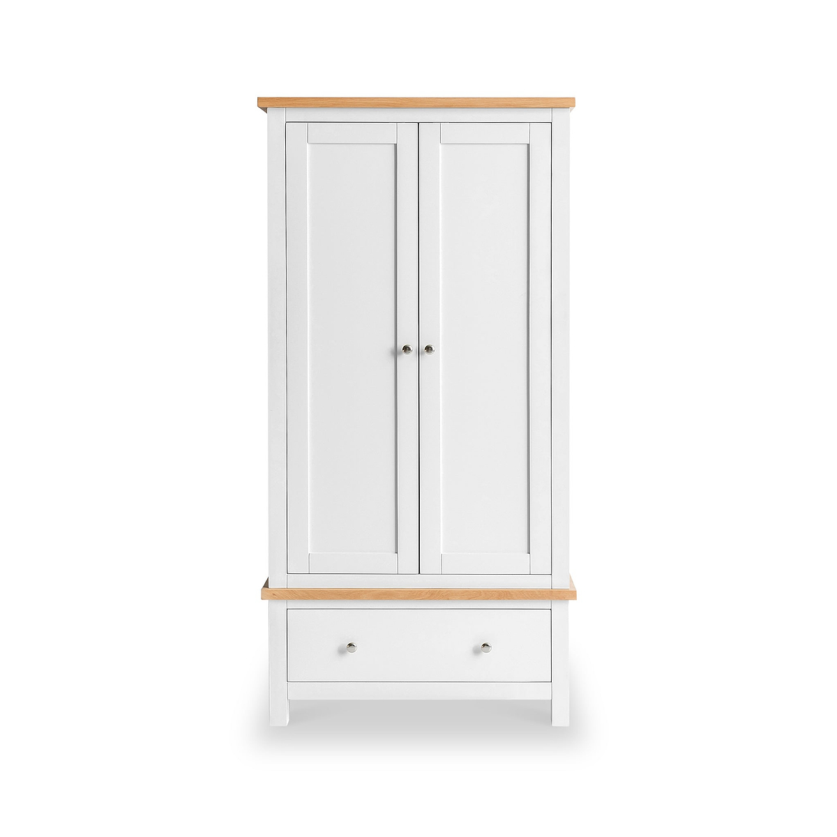 Farrow White 2 Door Double Wardrobe