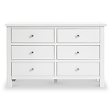 Cornish White Chest of 6 Drawers