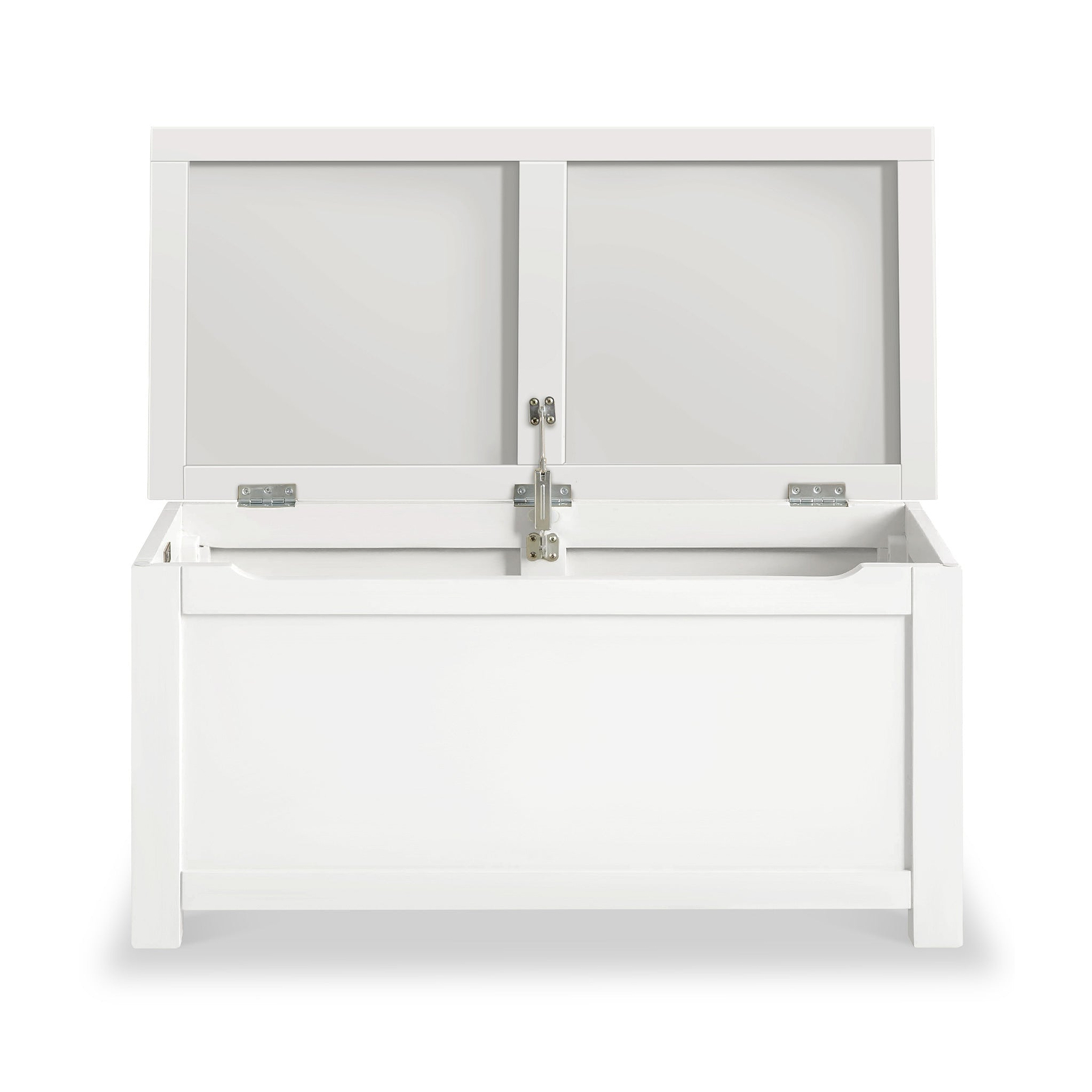A white shoe cabinet with closed compartments and frosted glass doors is against a white background. The bottom drawer is partly open.
