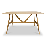 Ronnie Oak Rectangular Dining Table