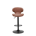 Mendez Tan Faux Leather Kitchen Breakfast Bar Stool with adjustable height