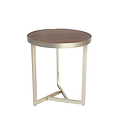  Alfreton Walnut effect round side lamp table from Roseland
