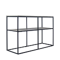 Marti Black Framed Industrial Metal TV Stand