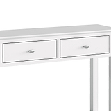 Chester White Console Table - Close up of drawer fronts