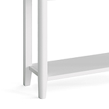 Chester White Console Table - Close up of legs of stand
