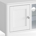 Chester White 120cm Large TV Stand - Close up of cupboard door