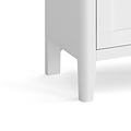 Chester White Mini Sideboard - Close up of feet