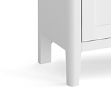 Chester White Mini Sideboard - Close up of feet