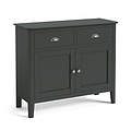 Dumbarton Charcoal Grey 2 Door Small Sideboard Storage Cabinet from Roseland Furniture