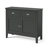 Dumbarton Charcoal Grey 2 Door Small Sideboard  