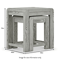Cardona Nest of 2 Tables dimensions