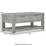 Cardona 2 Drawer Coffee Table dimensions