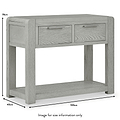 Cardona 2 Drawer Console Table dimensions