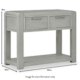 Cardona 2 Drawer Console Table dimensions
