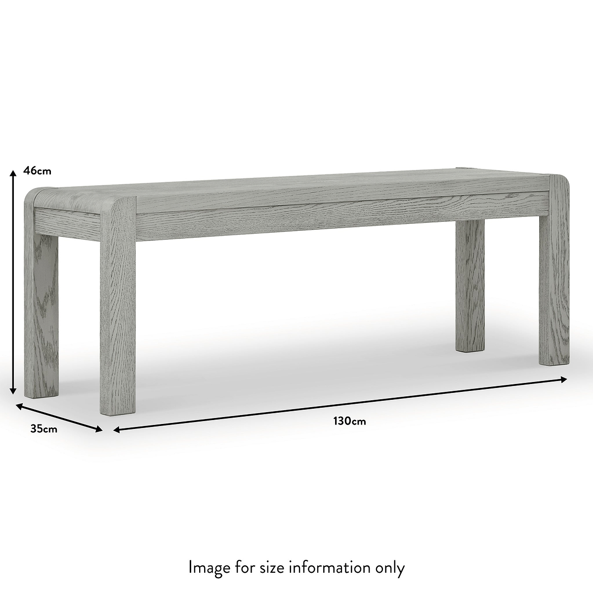 Cardona Dining Bench dimensions