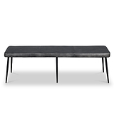 Riana Leather 160cm Bench from Roseland