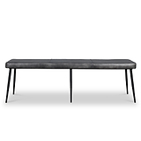 Riana Leather 160cm Bench from Roseland