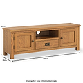 Surrey Oak 140cm Wide TV Stand dimensions