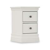 Porter Grey 2 Drawer Narrow Bedside Table