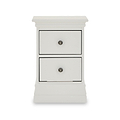 Porter Grey 2 Drawer Narrow Bedside Cabinet