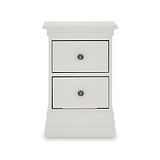 Porter Grey 2 Drawer Narrow Bedside Cabinet