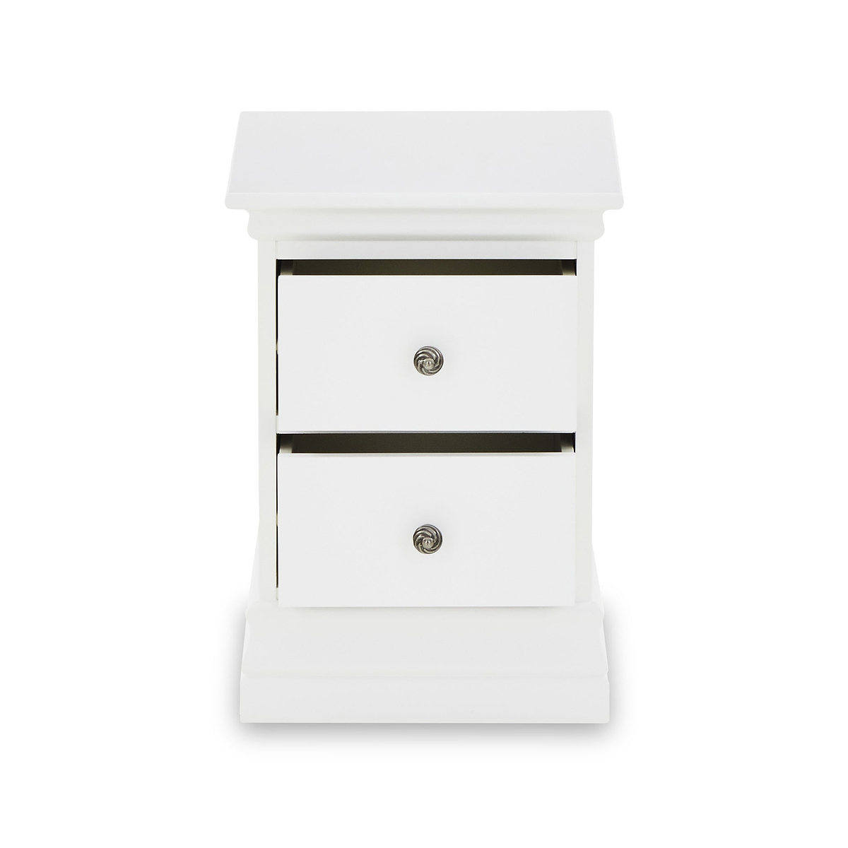 Porter White 2 Drawer Narrow Nightstand
