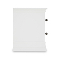 Porter White 2 Drawer Narrow Bedside Table
