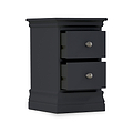 Porter Charcoal 2 Drawer Narrow Nightstand